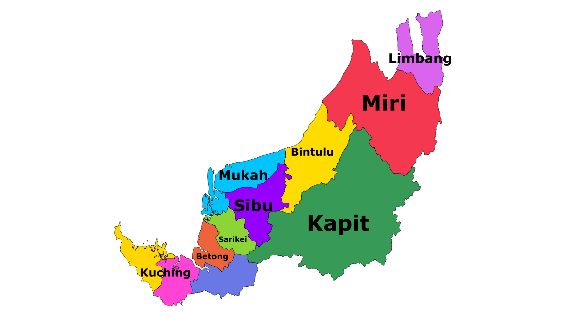 Sarawak Delivery Coverage Map